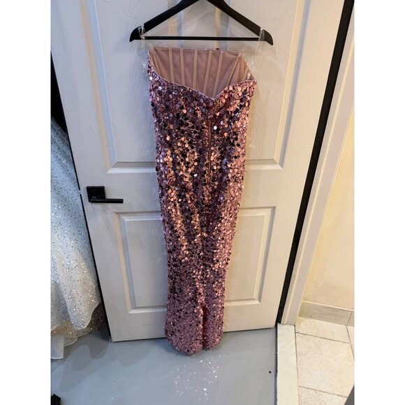 Bronx and Banco Farah Sequined Strapless Gown - Picture 7 of 9